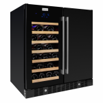 Snomaster VT-19DPRO Black 34 Bottle Beverage Fridge
