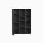 Simple Low Bookcase Black