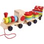 Kids Wooden Blocks Train Set