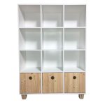 12 Cube Storage Unit With 3 Pine Boxes