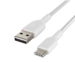 Belkin Boostcharge Usb-a To Usb-c Braided Cable - 1M - White
