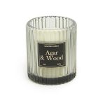 - Agar & Wood Scented Candle In Glass Holder 8.5CM