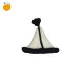 Black And White Boat - Soft Toy For Baby Play Gym