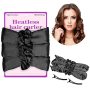 Enriq Heatless Curling Headband For Overnight Use New Soft Curlers For Women And Girls Creates No Heat Curls And Waves Heatless Hair Rollers Black