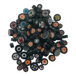 Millefiori Mosaic Glass Black Mixed 100G
