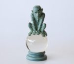 Green Monkey On Glass Ball – 25X10.5CM