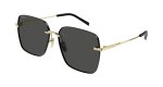 Gucci Womens Gold Metal Sunglasses - Gold One Size