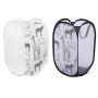 2PCS Handy Laundry Collapsible Mesh Pop Up Hamper Laundry Basket