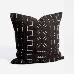 Mudcloth Cushion - Black