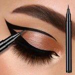 Smooth Matte Black Liquid Eyeliner Pen - Waterproof Long-lasting & Quick-dry For Natural Eye Makeup