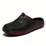 Men's Trendy Hollow Out Eva Clogs Comfy Non Slip Casual Durable Beach Water Shoes For Men's Outdoor Activities