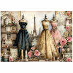 Tear Resistant Deco Print Shabby Sewing