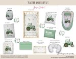 Cot Duvet Bedding Tractor And Leaf Set Farm