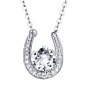 Stella Luna Horseshoe Necklace- Swarovski Clear Crystal