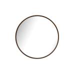 Lily Floating Round Mirror - Mahogany