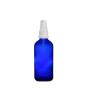 30ML Blue Glass Aromatherapy Bottle With Serum Pump - White 18/410