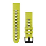 Garmin Quickfit 22MM - Electric Lime graphite Silicone Band