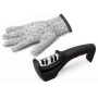 Lifespace Knife Sharpener With Cut Resistant Safety Glove
