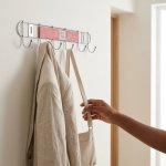 Chrome Plated 8-HOOK Wall Mounted Rail