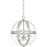 Stella 6341900 Mira Three-light Pendant Brushed Nickel Finish
