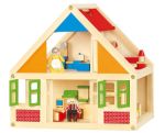 Doll House With Dolls Furniture And Accessories