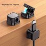 10PCS Magnetic Cable Organizers - No-drill Adhesive Cord Holders For Desk & Car Sleek Charging Cable Management Clips
