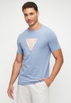 Guess Short Sleeve Cn Small Triangle Logo Tee - Partly Cloudy