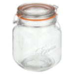 Hermetico Glass Preserve Jar 1L Colour May Vary