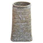 Woven Rattan Basket White Washed 20CM