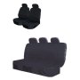 9 Piece Car Seat Cover Set Front And Rear - Black