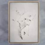 Alabaster Forest 1 Art Print - A1 Framed Canvas With Natural Wood Frame
