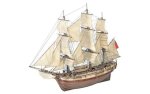 – Merchant Vessel Hms Bounty. 1:48 Wooden Model Ship Kit