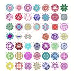 48PCS Mandala Dot Painting Stencils Perfect For Diy Rock Painting Art Projects Mandala Stencils For Painting On Wood Furniture 9