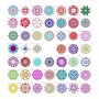 48PCS Mandala Dot Painting Stencils Perfect For Diy Rock Painting Art Projects Mandala Stencils For Painting On Wood Furniture 9.91X9.91 Cm