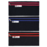 Denim Trefoil Pencil Bag 33CM Design May Vary