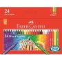 Faber-Castell Wax Crayons - Slim 8MM Diameter Box Of 24
