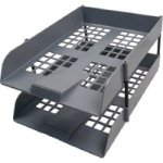 Nexx 2 Tier Letter Tray Riser Set Grey