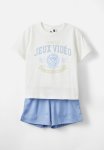 Cotton On Calvin Short Sleeve Pyjama Set - Dusk Blue video Game Crest