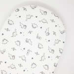 Moses Basket Fitted Sheet - Dinosaurs - Moses Basket