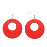 Unique Wooden Earrings For Women: Ethnic Wood Pendant Earrings With Stainless Steel Hooks