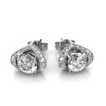 DESTINY 925 Sterling Silver Eden Earrings With Swarovski Crystals