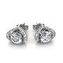DESTINY 925 Sterling Silver Eden Earrings With Swarovski Crystals