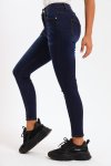 Ladies Blue High Rise Stretch Skinny Jeans