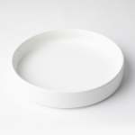 Flat Stackable Pasta Bowl Choose From 6 Colours - White