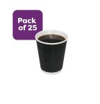 Ripple Black Cup 350ML 25PK