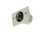 4 Pin Chassis Mount Xlr Cannon Male - 4 Pin Chassis Mount Xlr Male