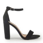 Black High Block Heels