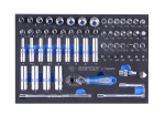 Socket Set Combination 1 4" 65PC Eva Foam