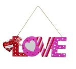Plaque Mdf Sign Love & Heart Asstd Marketplace Brits Bros