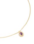 Goldair Gold Plated Brass Light Amethyst Cubic Zirconia June Birthstone Necklace
